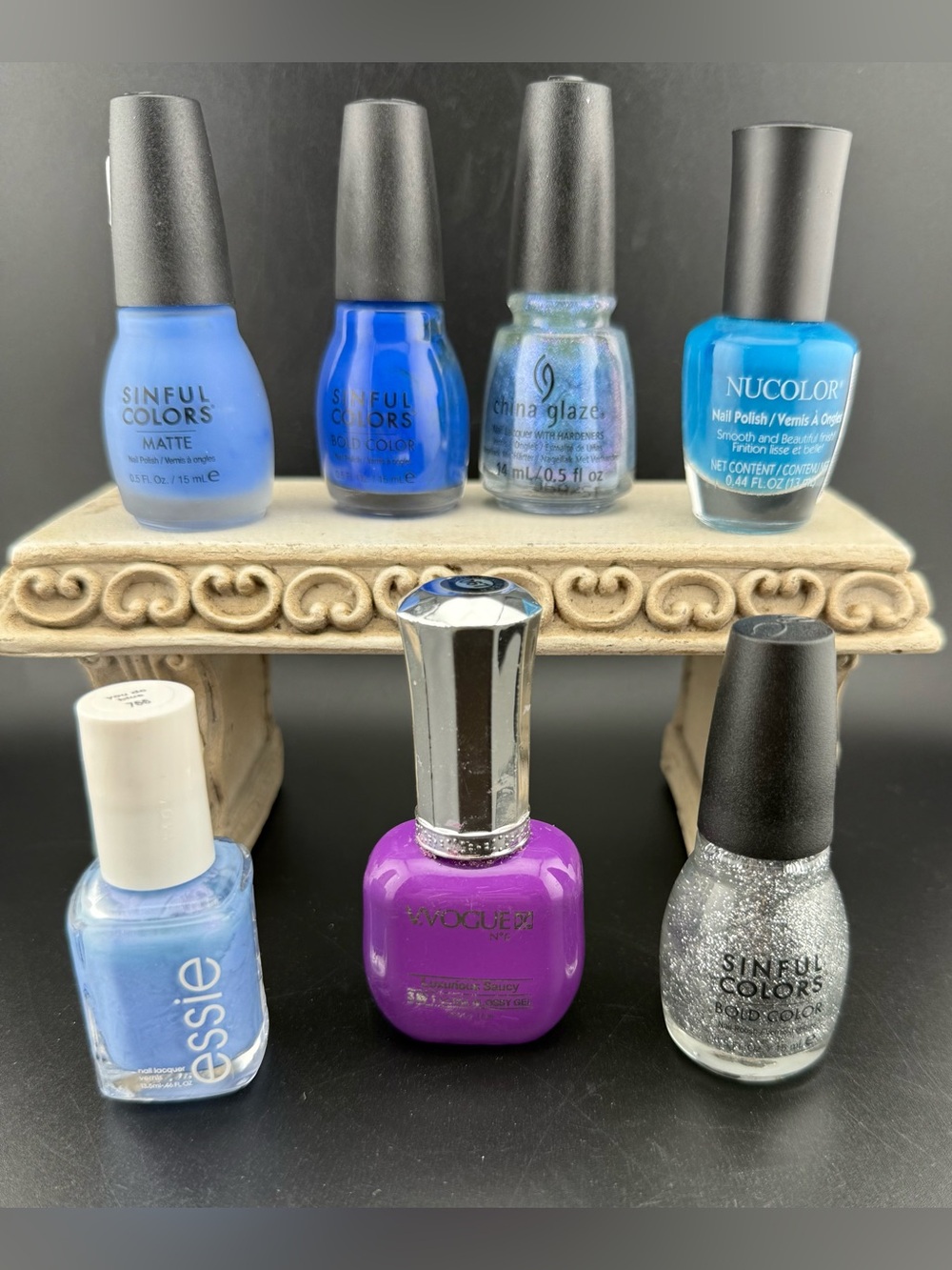 Lot of 5 nail polishes. Light use.